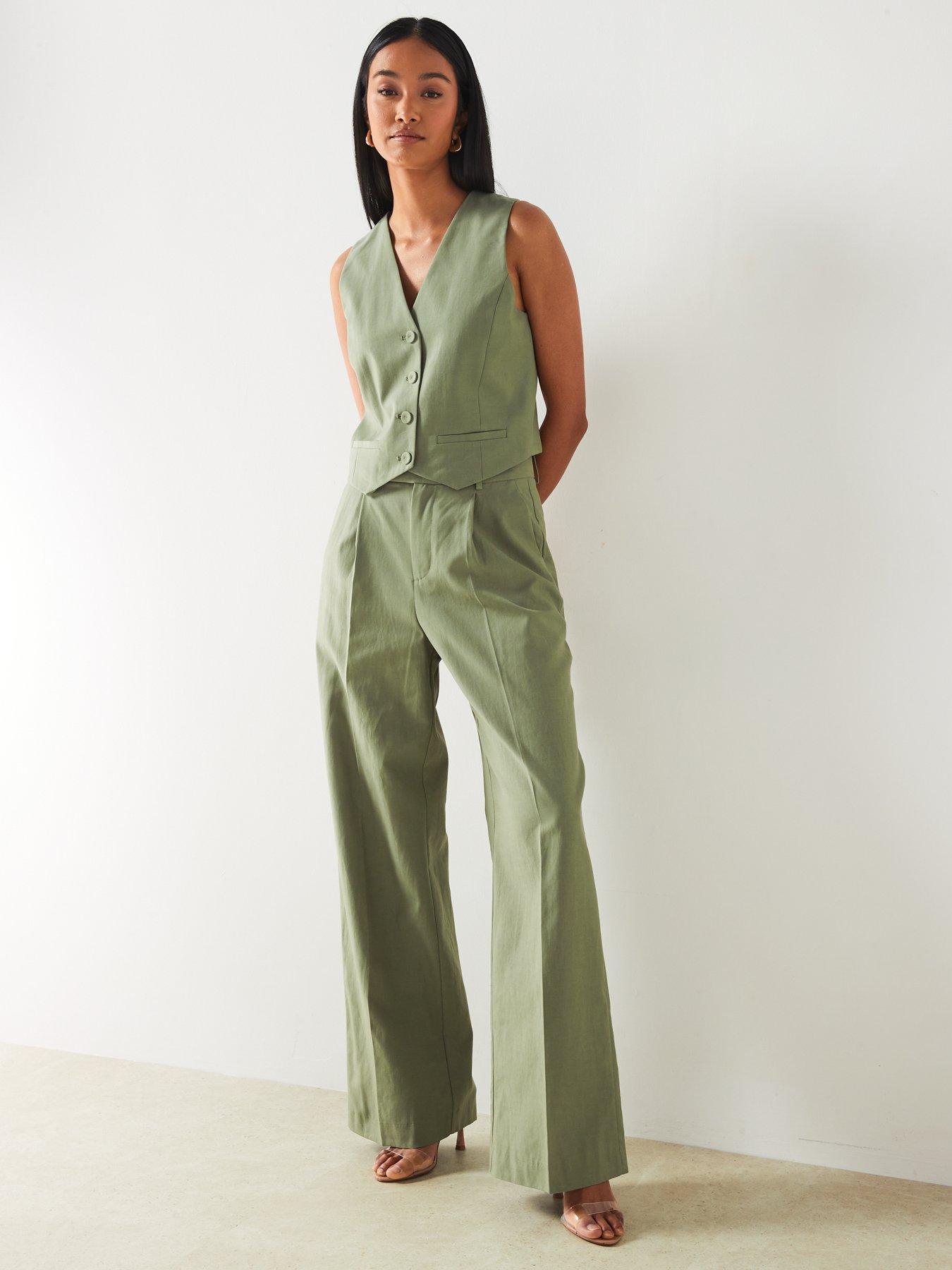 Khaki waistcoat womens clearance