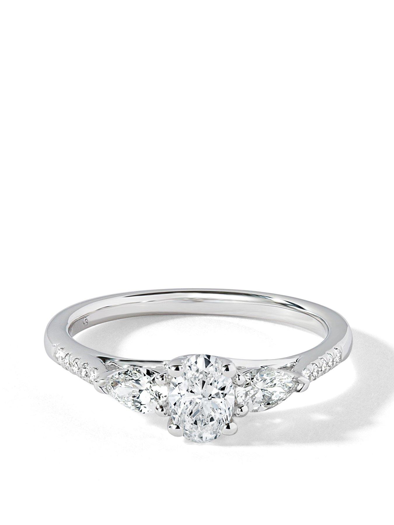 Image 2 of 5 of Created Brilliance Alissa 9ct White Gold 0.75ct tw Lab Grown Diamond Engagement Ring