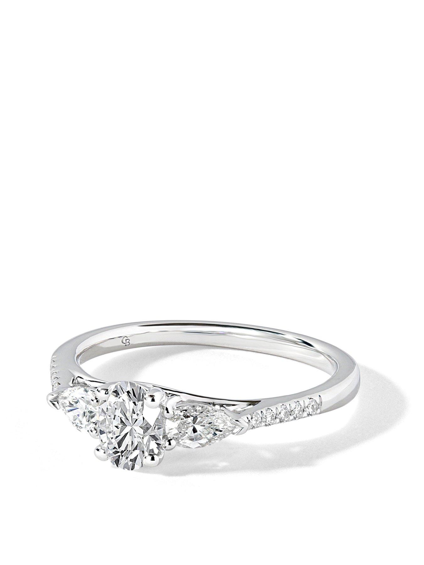 Image 3 of 5 of Created Brilliance Alissa 9ct White Gold 0.75ct tw Lab Grown Diamond Engagement Ring