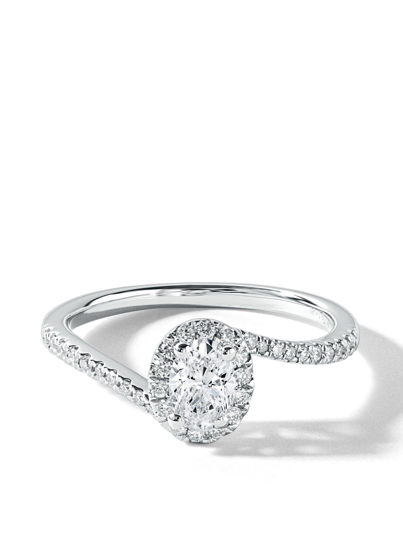 Image 2 of 5 of Created Brilliance Camille 9ct White Gold 0.50ct tw Lab Grown Diamond Engagement Ring