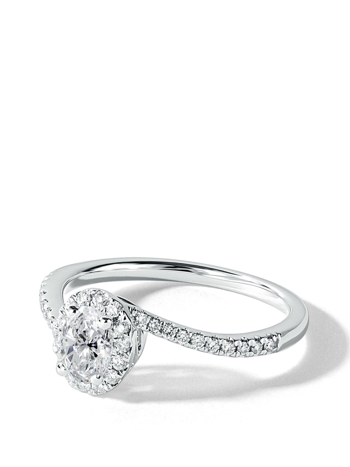 Image 3 of 5 of Created Brilliance Camille 9ct White Gold 0.50ct tw Lab Grown Diamond Engagement Ring
