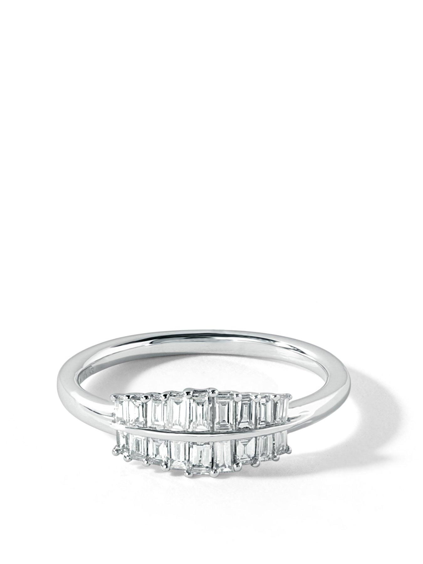 Image 2 of 5 of Created Brilliance Aurora 9ct White Gold 0.40ct tw Lab Grown Diamond Engagement Ring