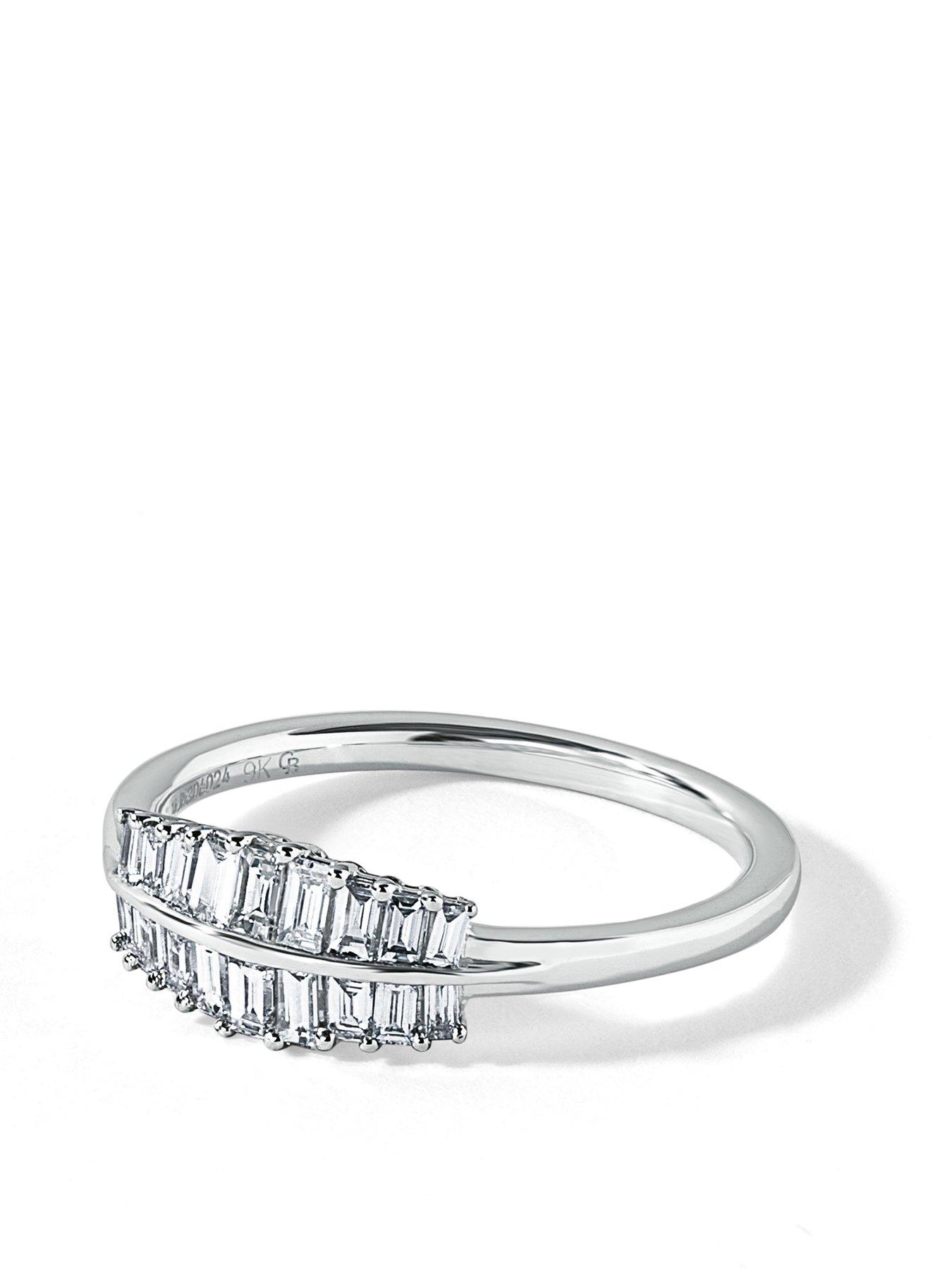 Image 3 of 5 of Created Brilliance Aurora 9ct White Gold 0.40ct tw Lab Grown Diamond Engagement Ring