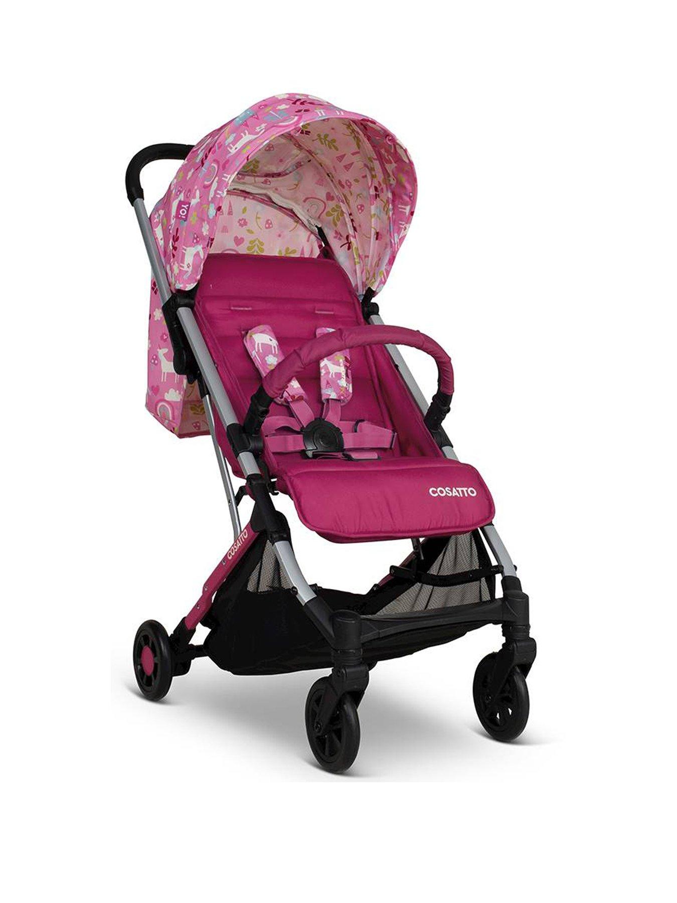 undefined Yo! Airline Approved Travel Stroller - Happy Unicorns