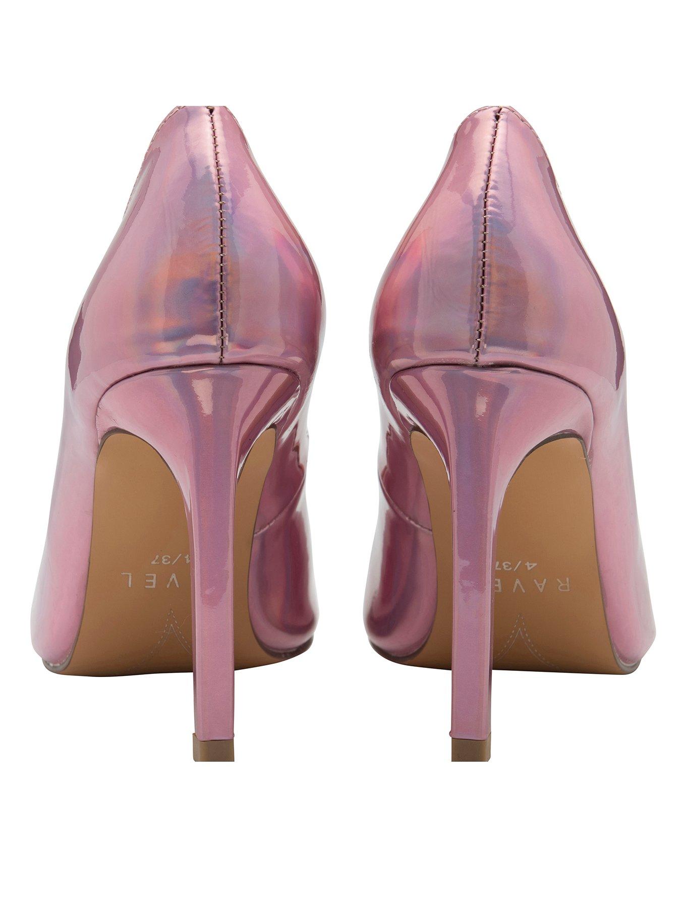 Pink patent court shoes on sale