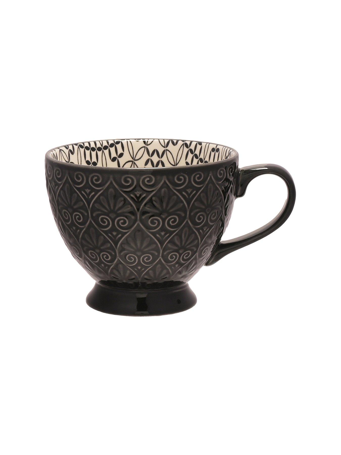 Image 4 of 6 of Hestia Retreat Tile Pattern Teacups &ndash; Set of 4