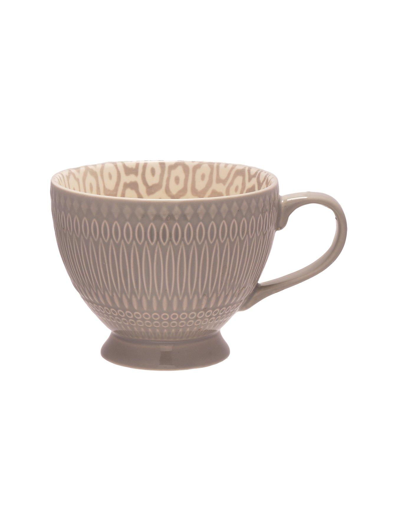 Image 5 of 6 of Hestia Retreat Tile Pattern Teacups &ndash; Set of 4