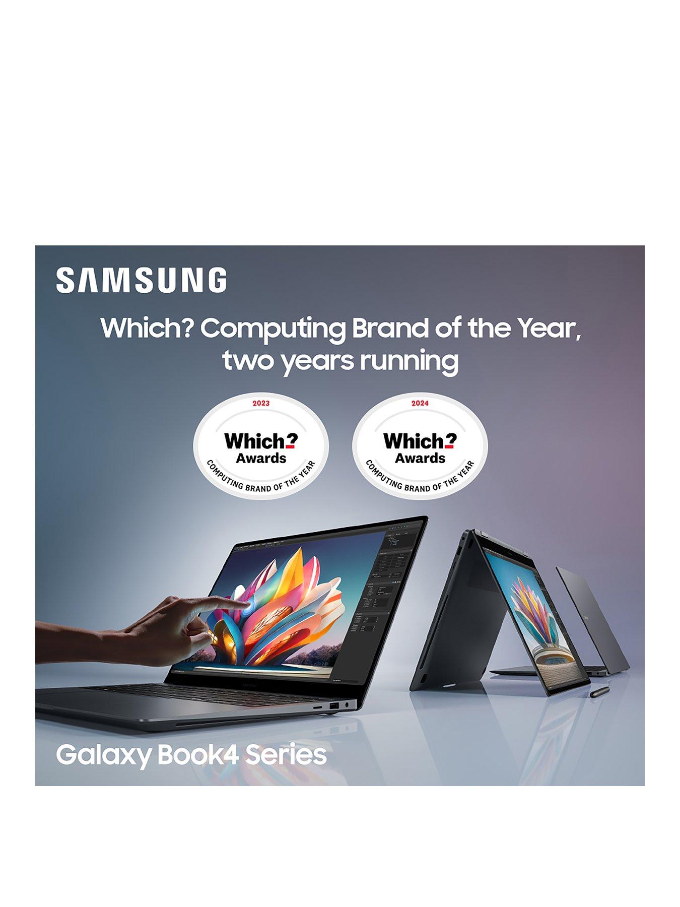 Image 2 of 7 of Samsung Galaxy Book4 Pro 360 (2024) Touchscreen Laptop - 16in WQXGA+,&nbsp;Intel Core Ultra 7, 16GB 1TB - Moonstone Grey