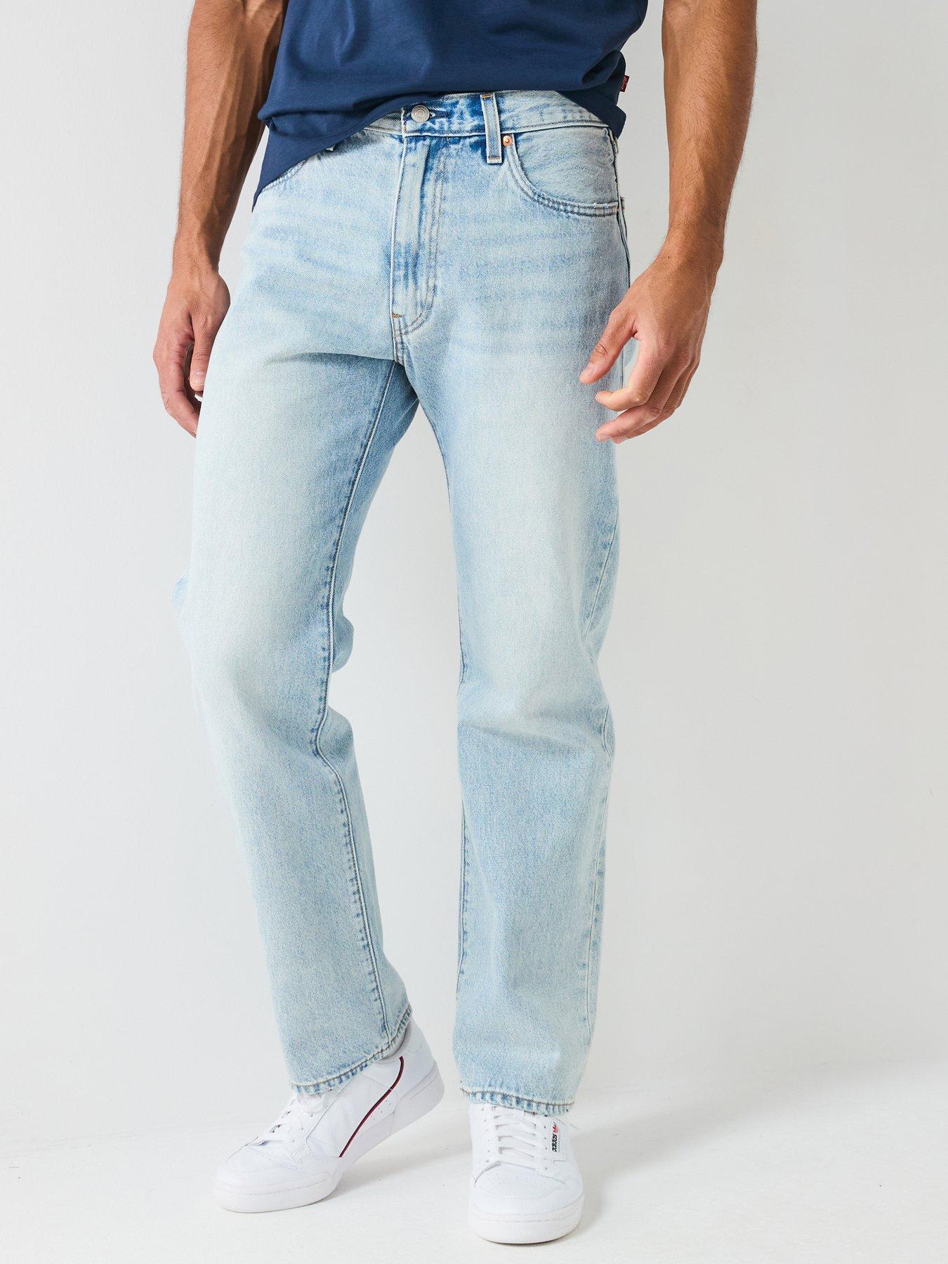 undefined 555 Relaxed Straight Fit Jeans - Light Blue