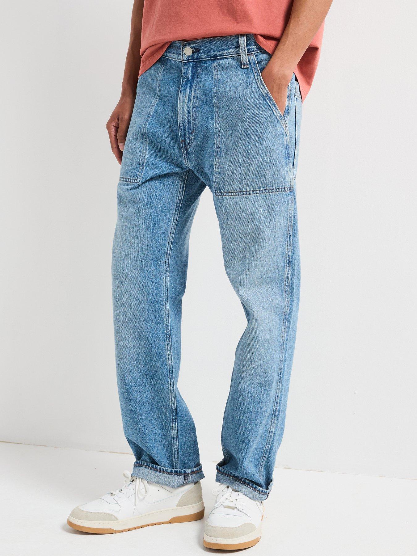 undefined 555 Relaxed Straight Fit Utility Jeans - Everyday Goods - Light Blue