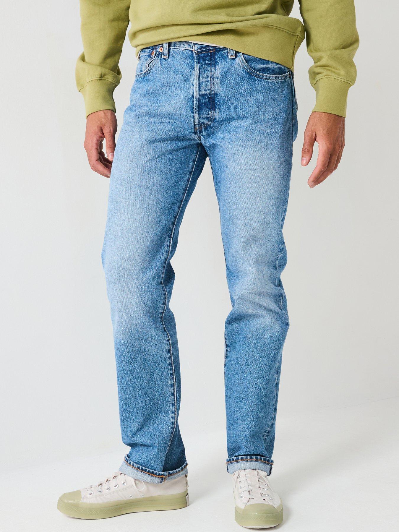 undefined 501® Original Straight Fit Jeans - Chemicals - Blue