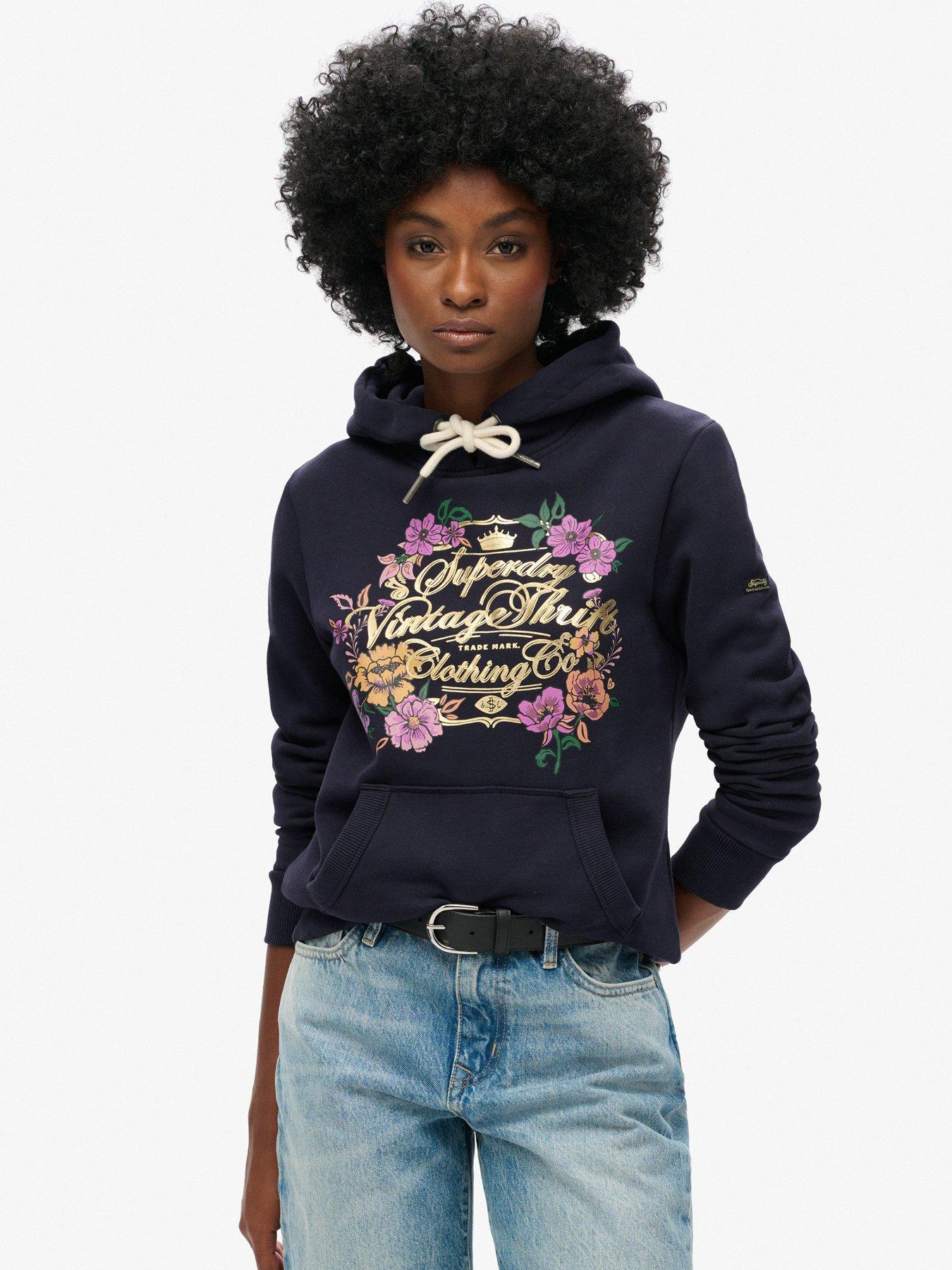 Superdry floral hoodie sale