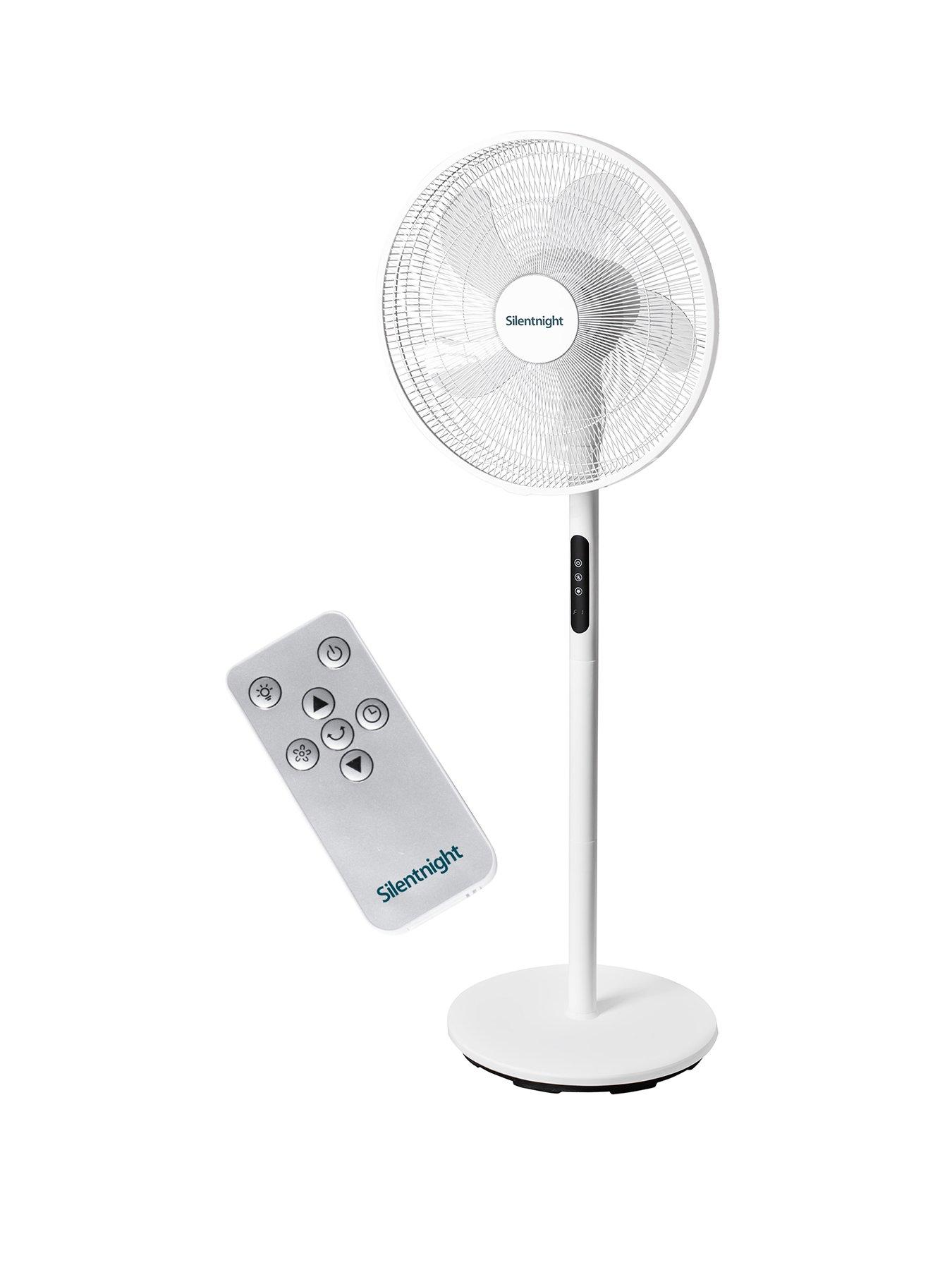 Image 1 of 6 of Silentnight Home Electrics Airmax 1800 Oscillating Stand Fan - White LED Display
