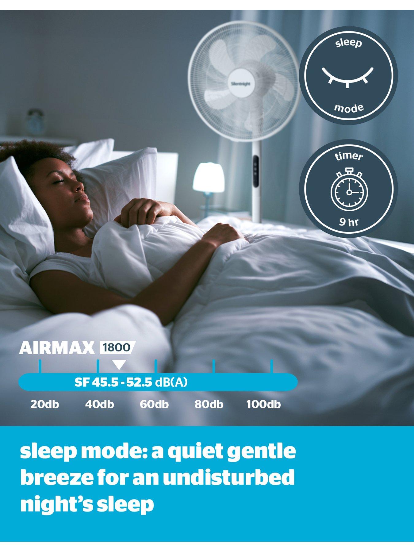 Image 5 of 6 of Silentnight Home Electrics Airmax 1800 Oscillating Stand Fan - White LED Display