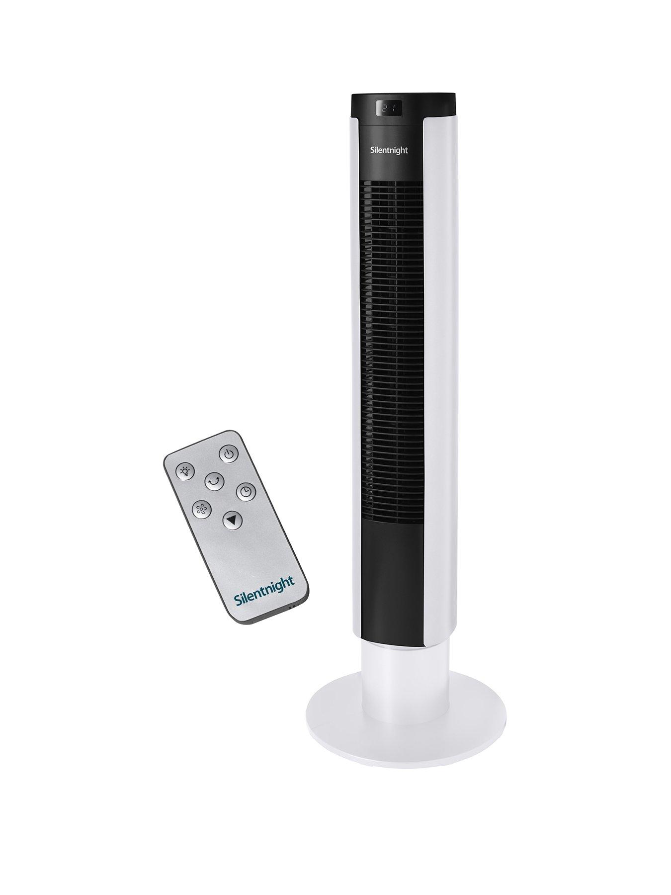 Product photograph of Silentnight Home Electrics Airmax 3400 Oscillating Tower Fan - Digital Control from very.co.uk