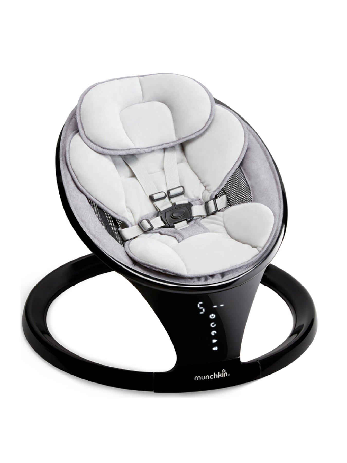 Munchkin Bluetooth Baby Swing Chair  &  Seat - Black