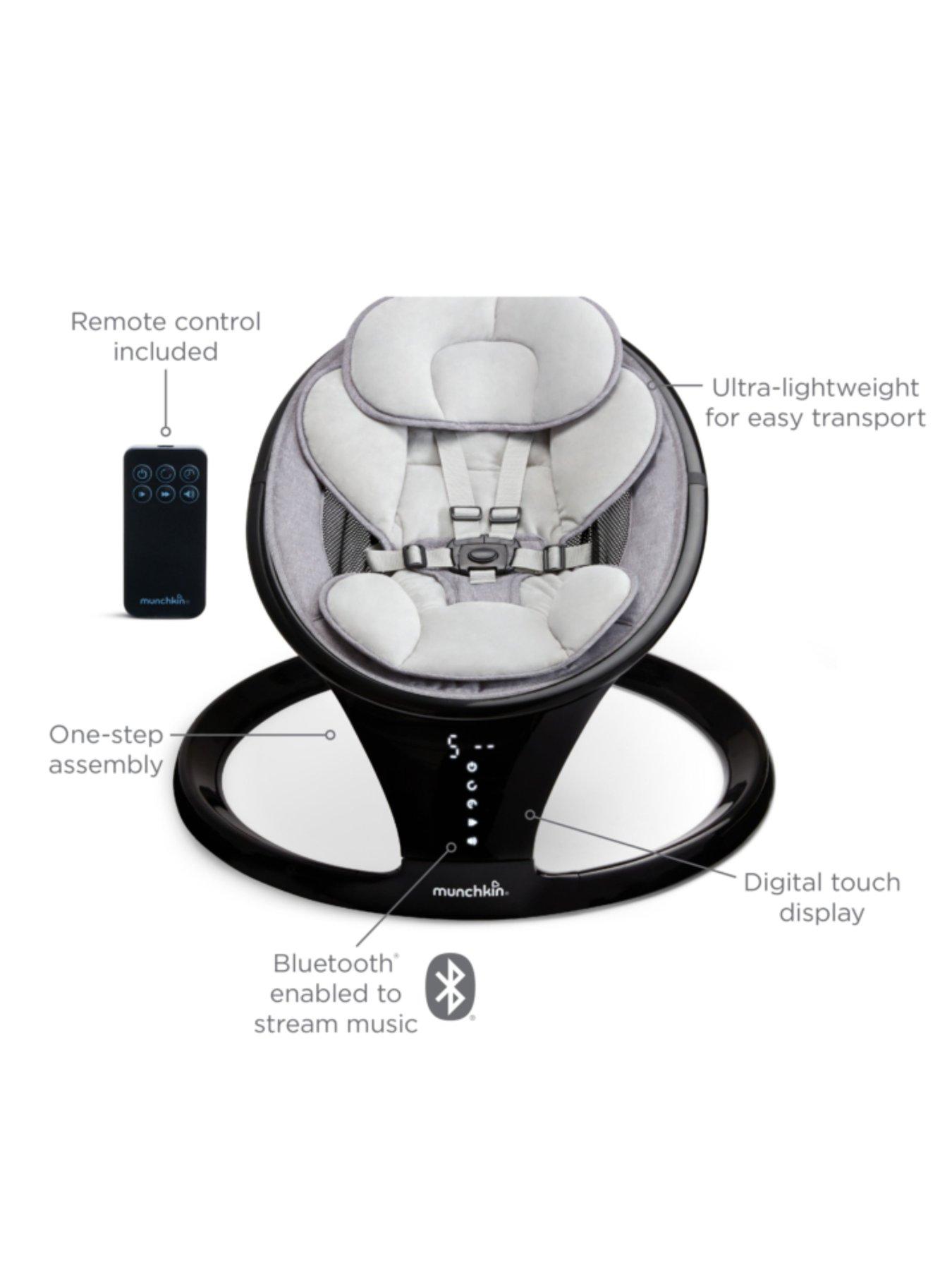 Image 4 of 5 of Munchkin Bluetooth Baby Swing Chair &amp; Seat&nbsp;- Black