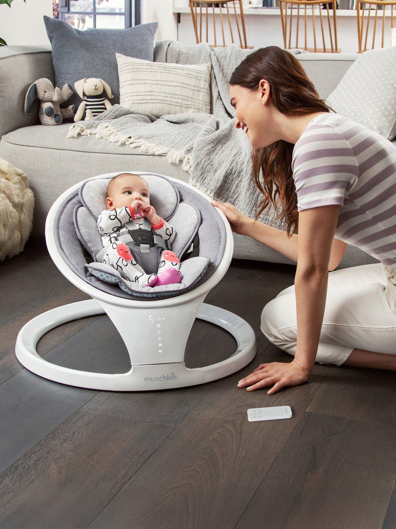 Munchkin Bluetooth Baby Swing Chair Seat White Very