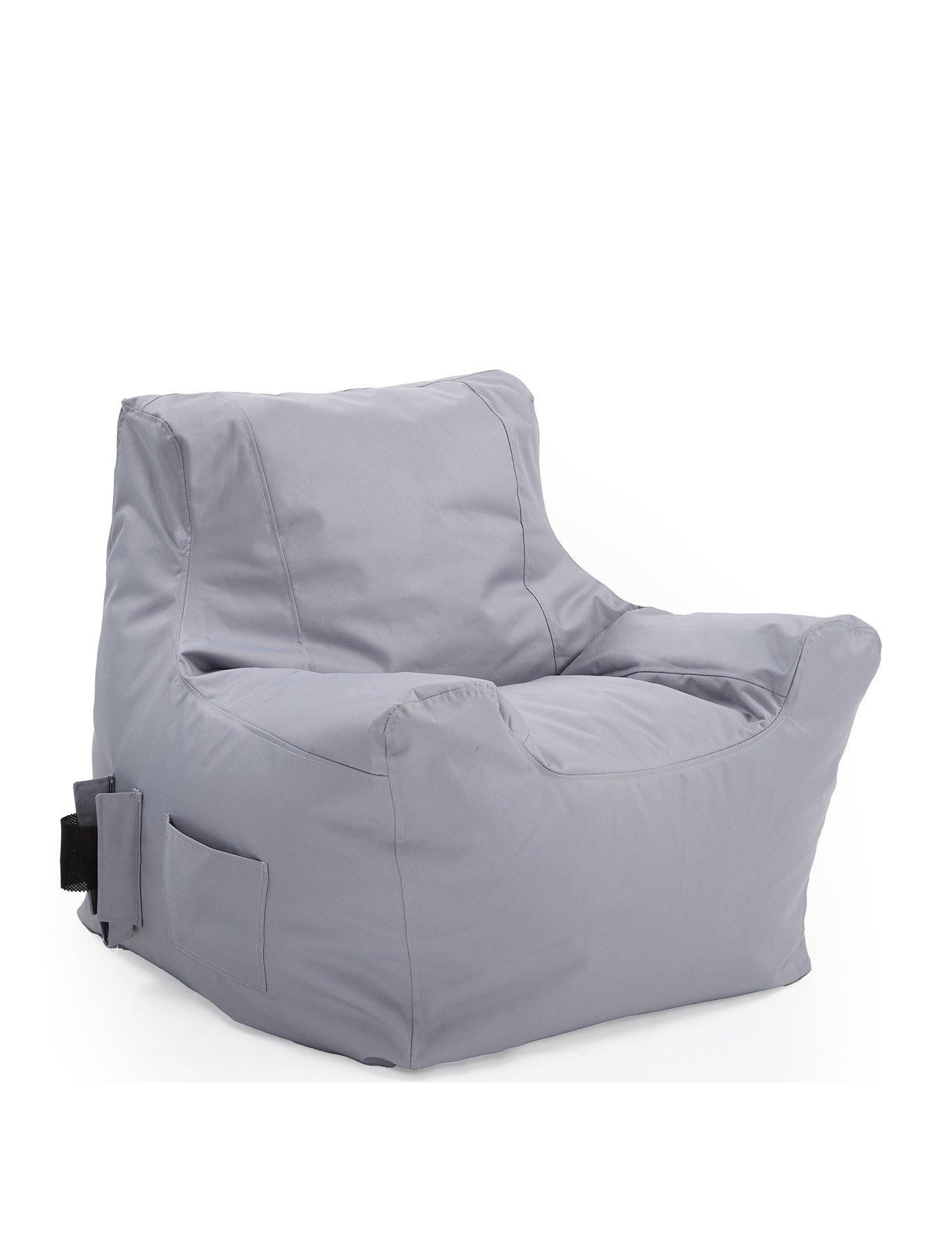 Image 2 of 4 of KAIKOO Teenage Beanbag Chair &ndash; Grey
