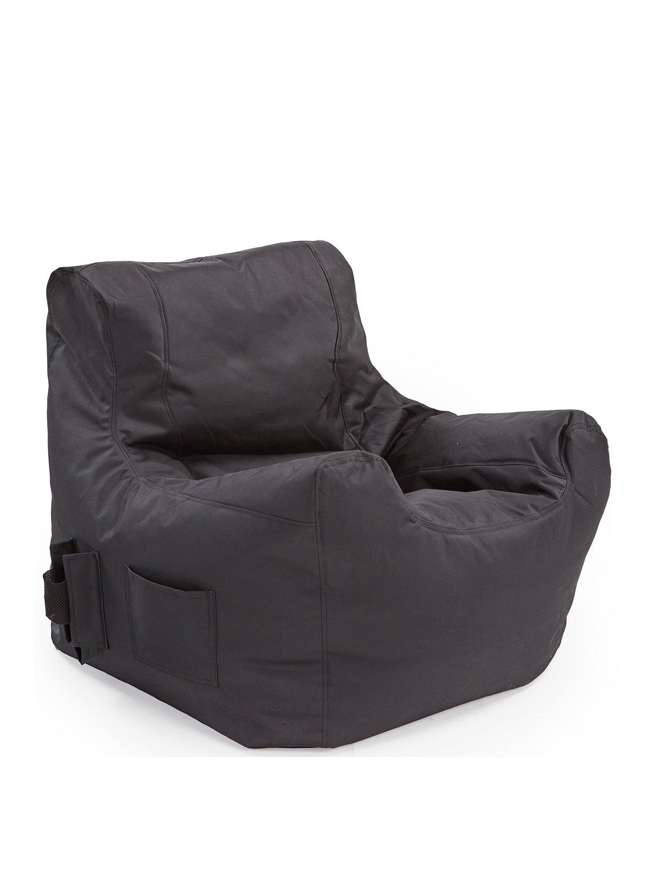 Image 2 of 4 of KAIKOO Teenage Beanbag Chair &ndash; Black