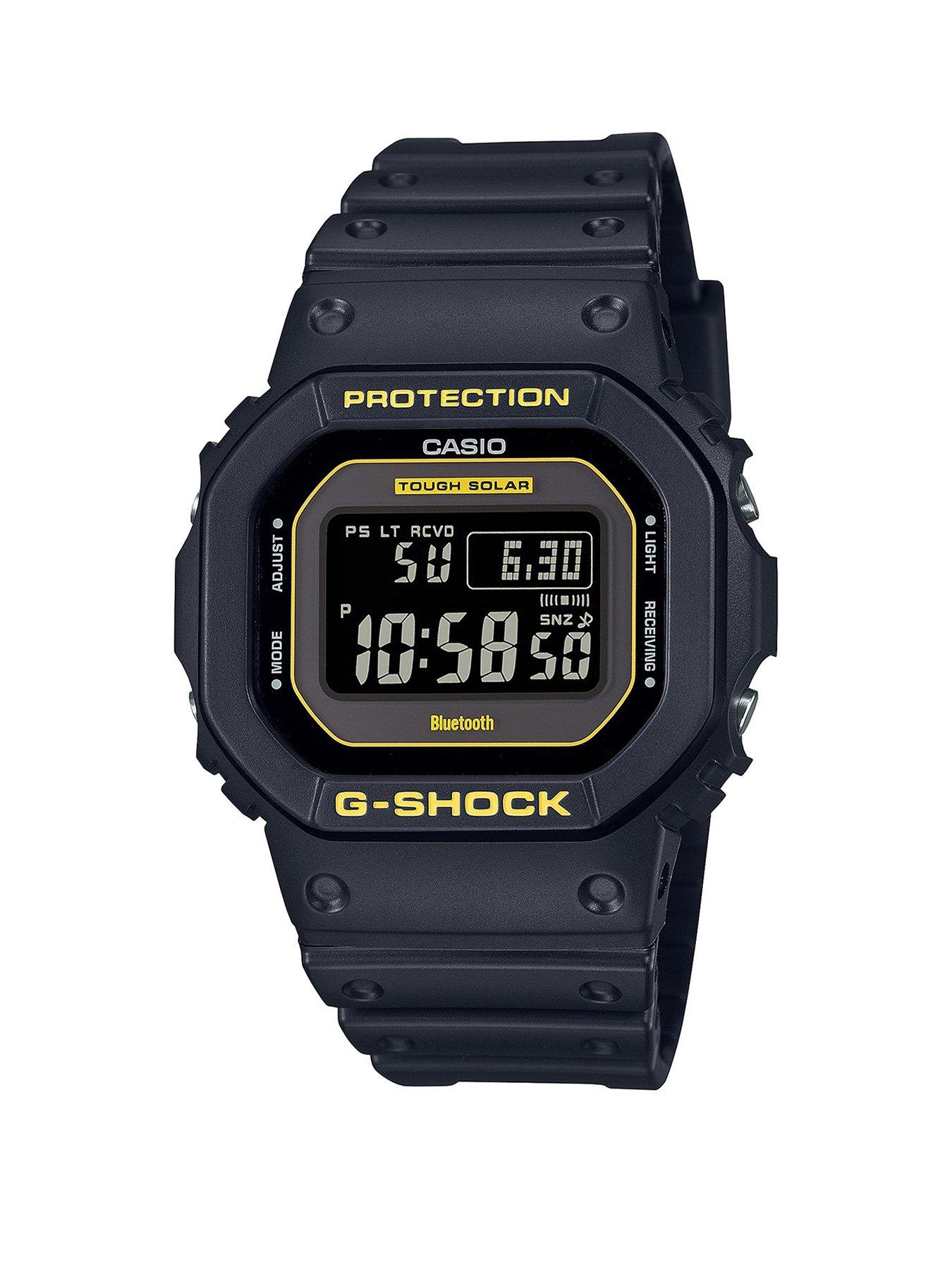 Product photograph of Casio G-shock Gw-b5600cy-1er Black Yellow Resin Watch from very.co.uk