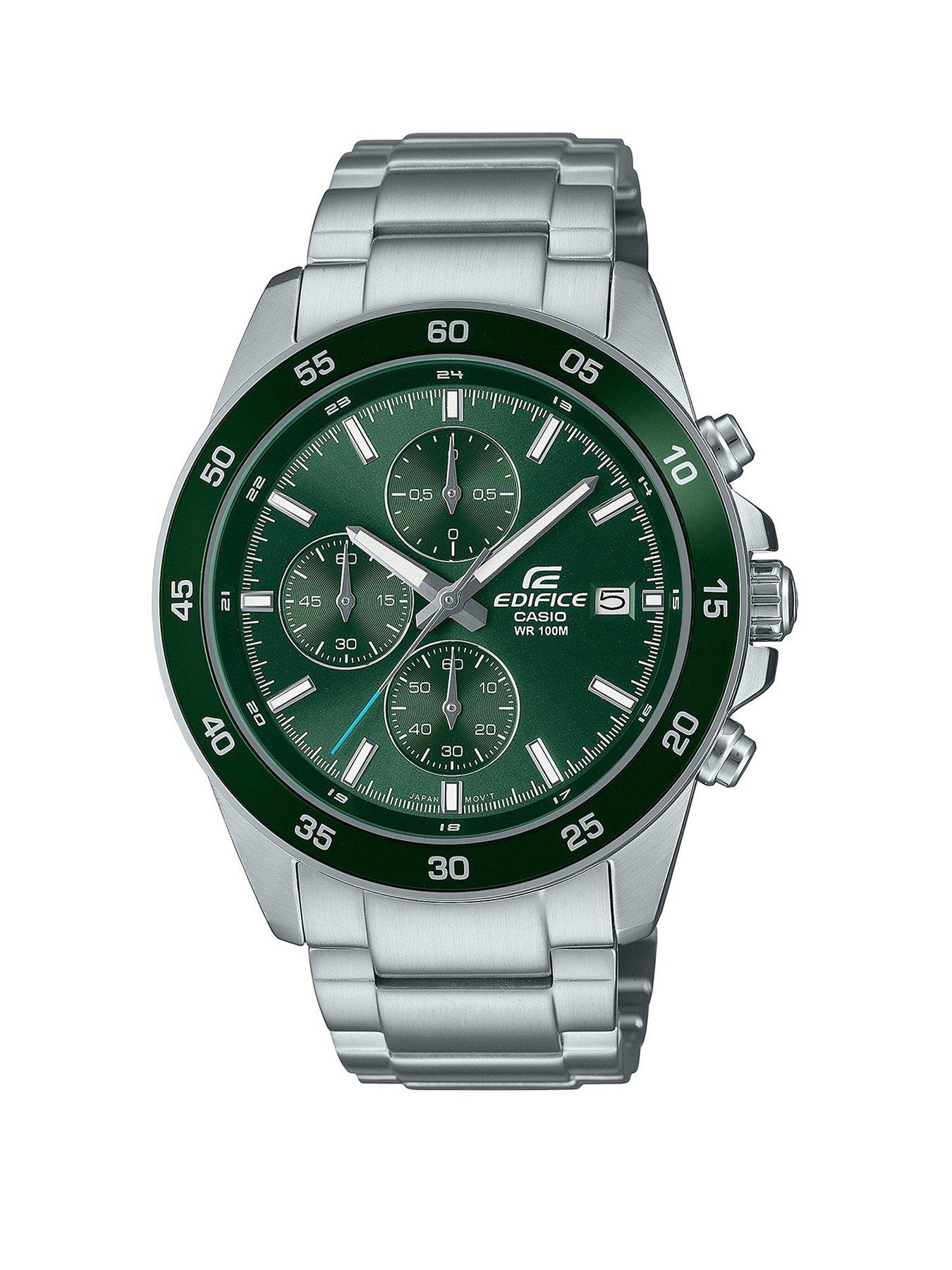 undefined Edifice EFR-526D-3AVUEF Stainless Steel Green Dial Watch