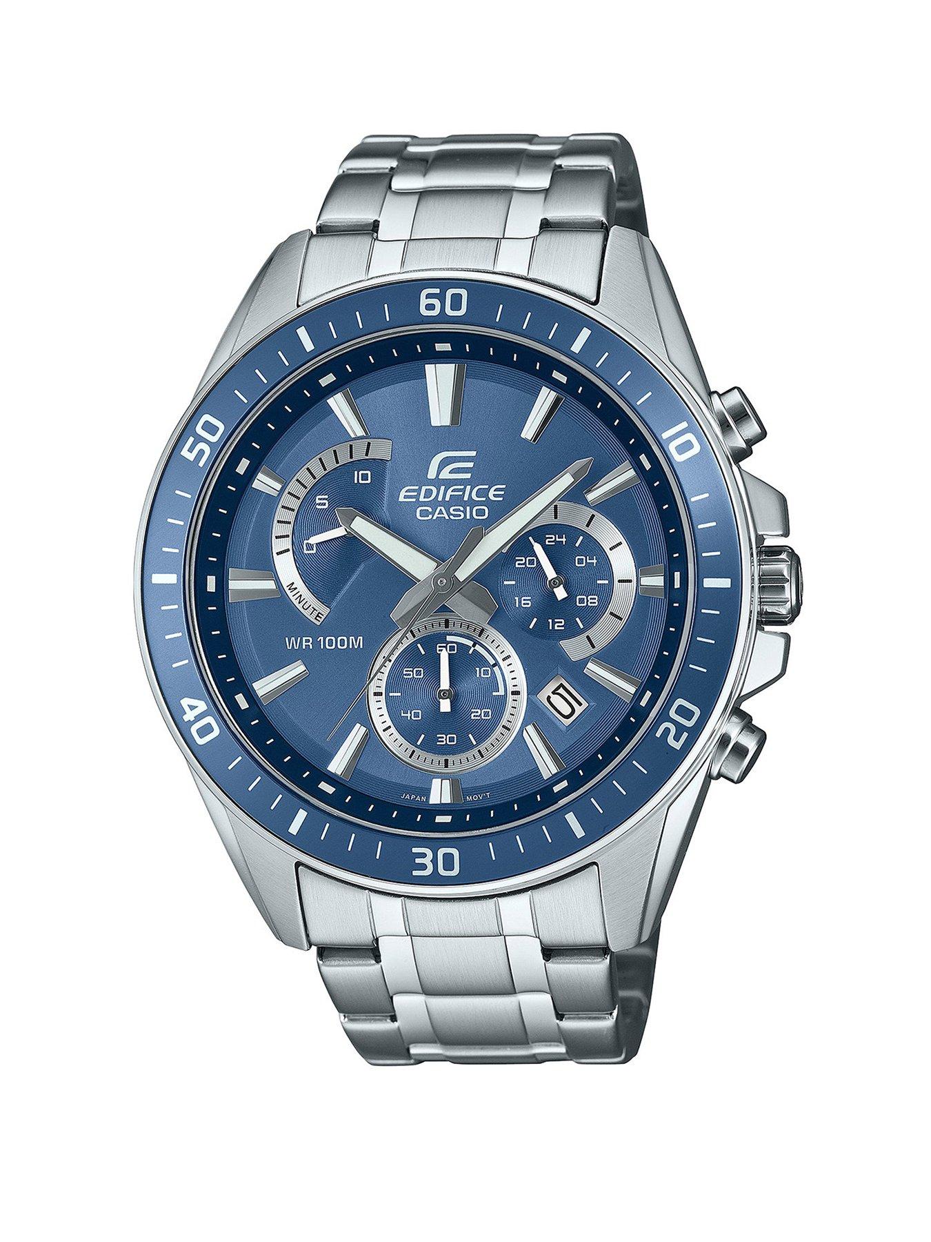 Casio Edifice EFR-552D-2AVUEF Stainless Steel Blue Dial Watch