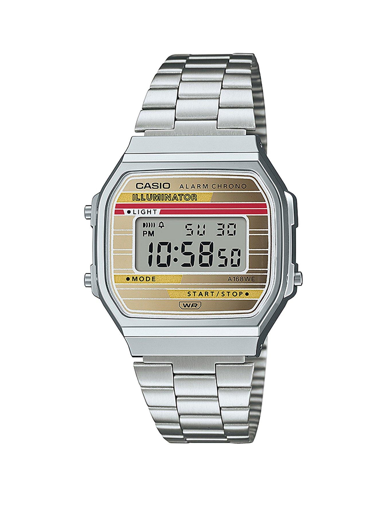 Casio silver bracelet watch best sale