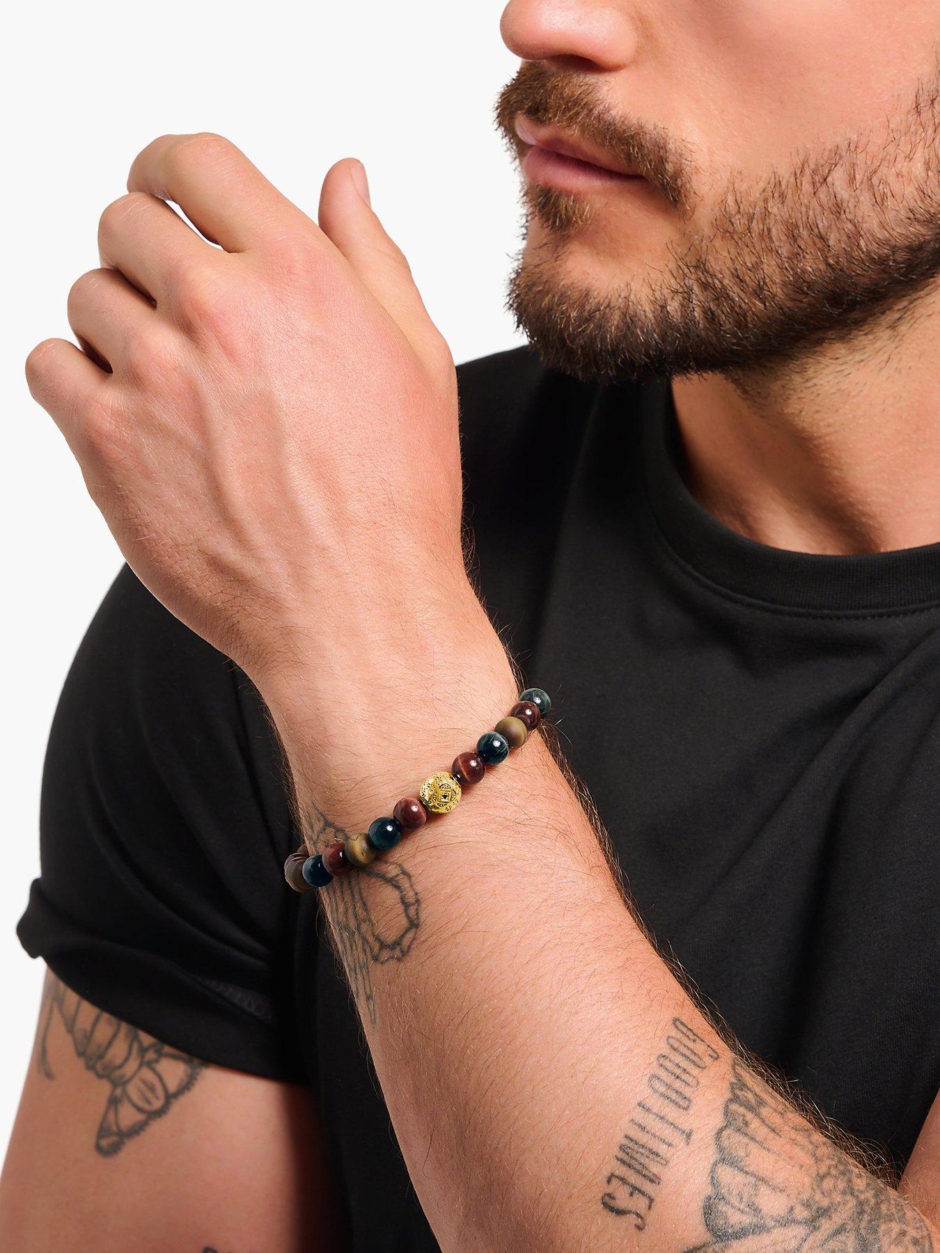 Image 2 of 3 of Thomas Sabo Tiger's Eye Bead Bracelet