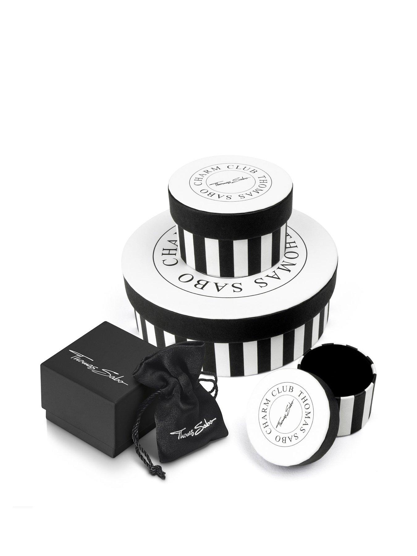 Image 3 of 3 of Thomas Sabo Enamel Band Ring: Timeless allure with white zirconia, shimmering enamel. THOMAS SABO engraving, wide two-part design