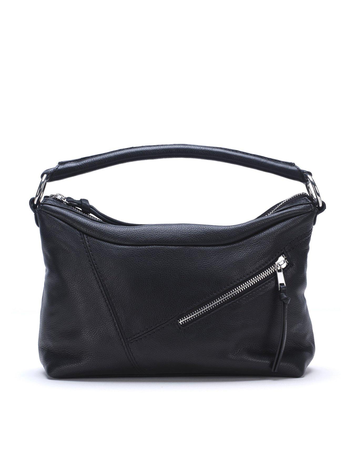 Harri Black Leather Bag