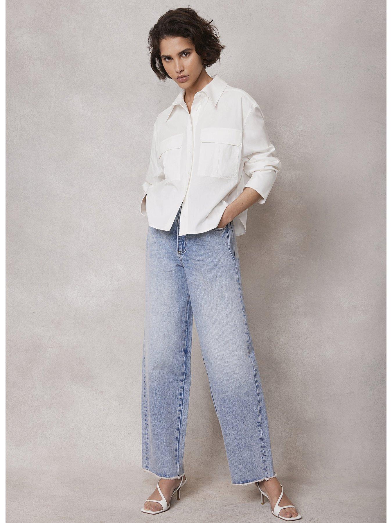 Mint Velvet Cropped Utility Shirt | Very.co.uk