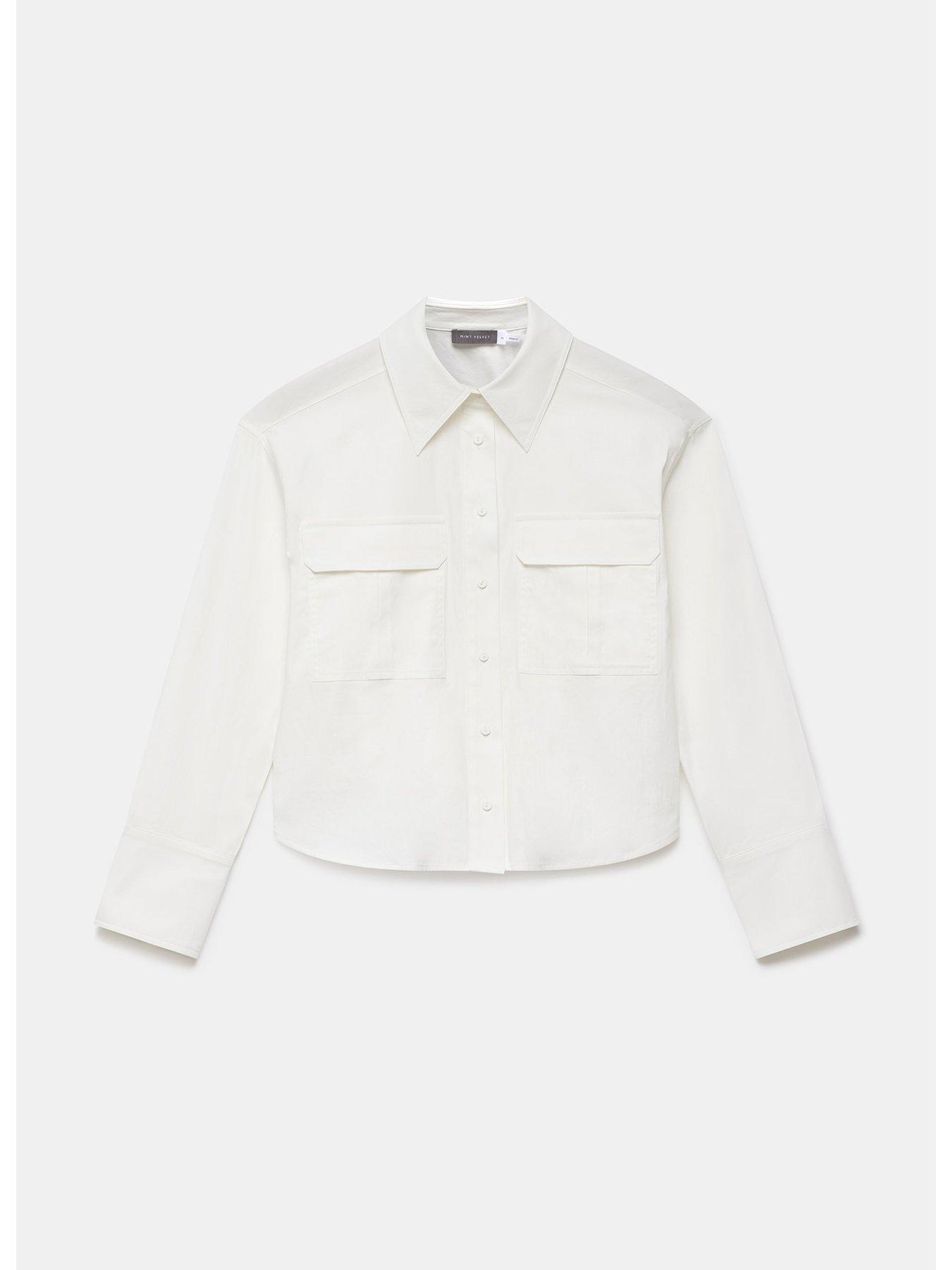 Mint Velvet Cropped Utility Shirt | Very.co.uk