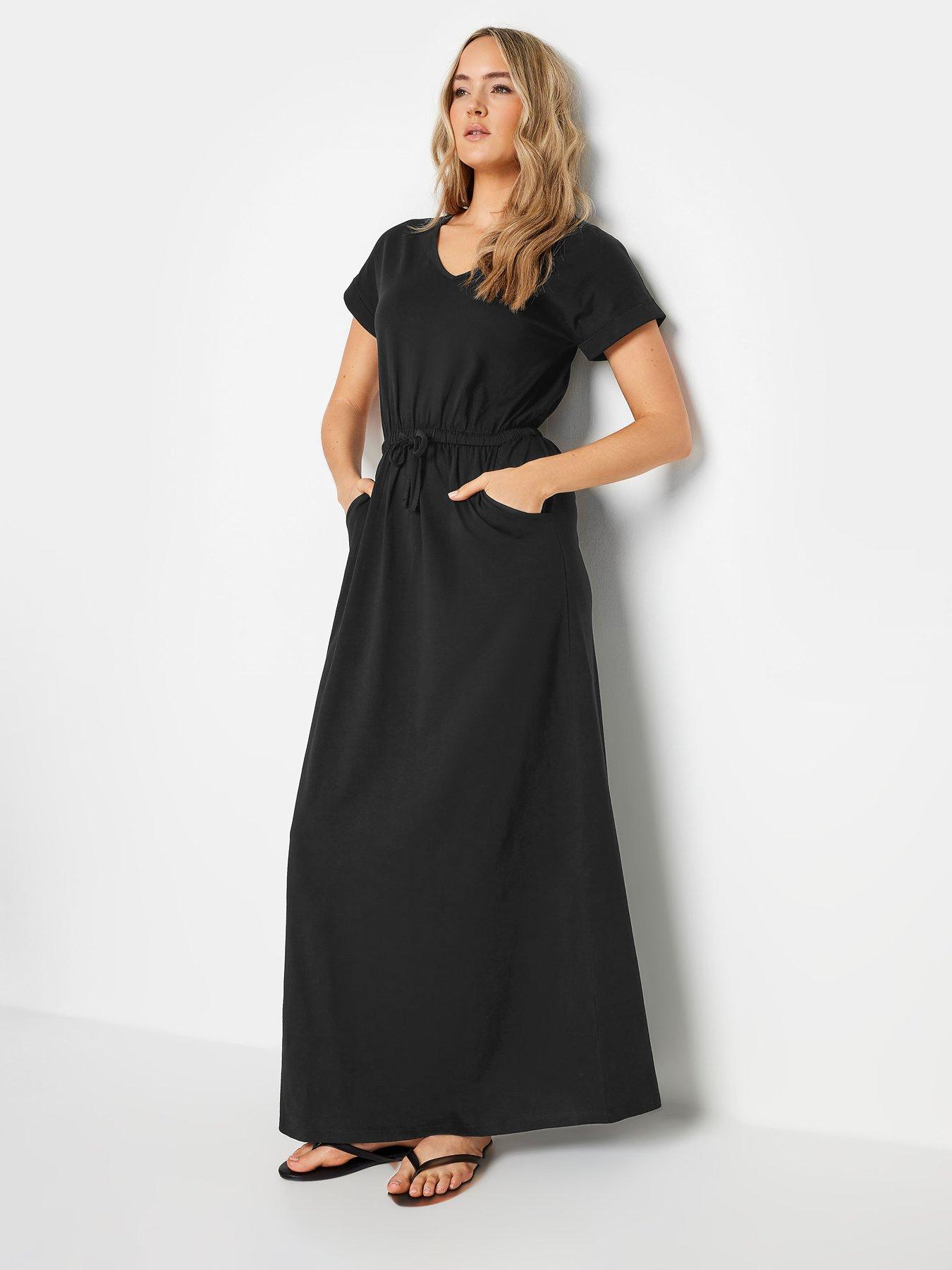 Long Tall Sally Tall Black Maxi T-shirt Dress Very