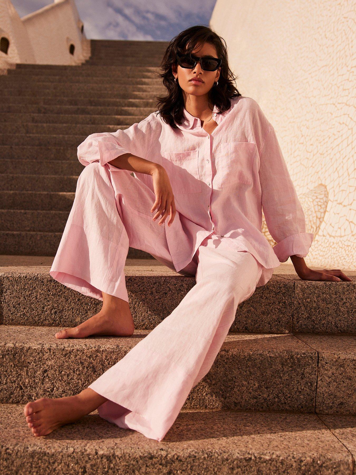 mint velvet pink utility shirt