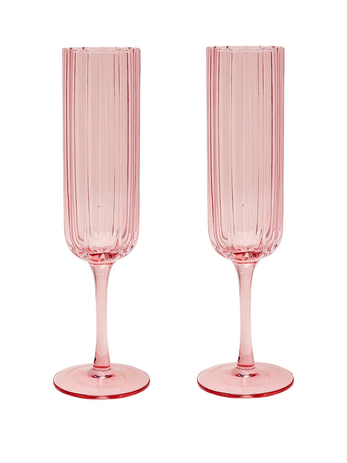 Product photograph of Hestia Scalloped Champagne Flutes Ndash Set Of 2 from very.co.uk