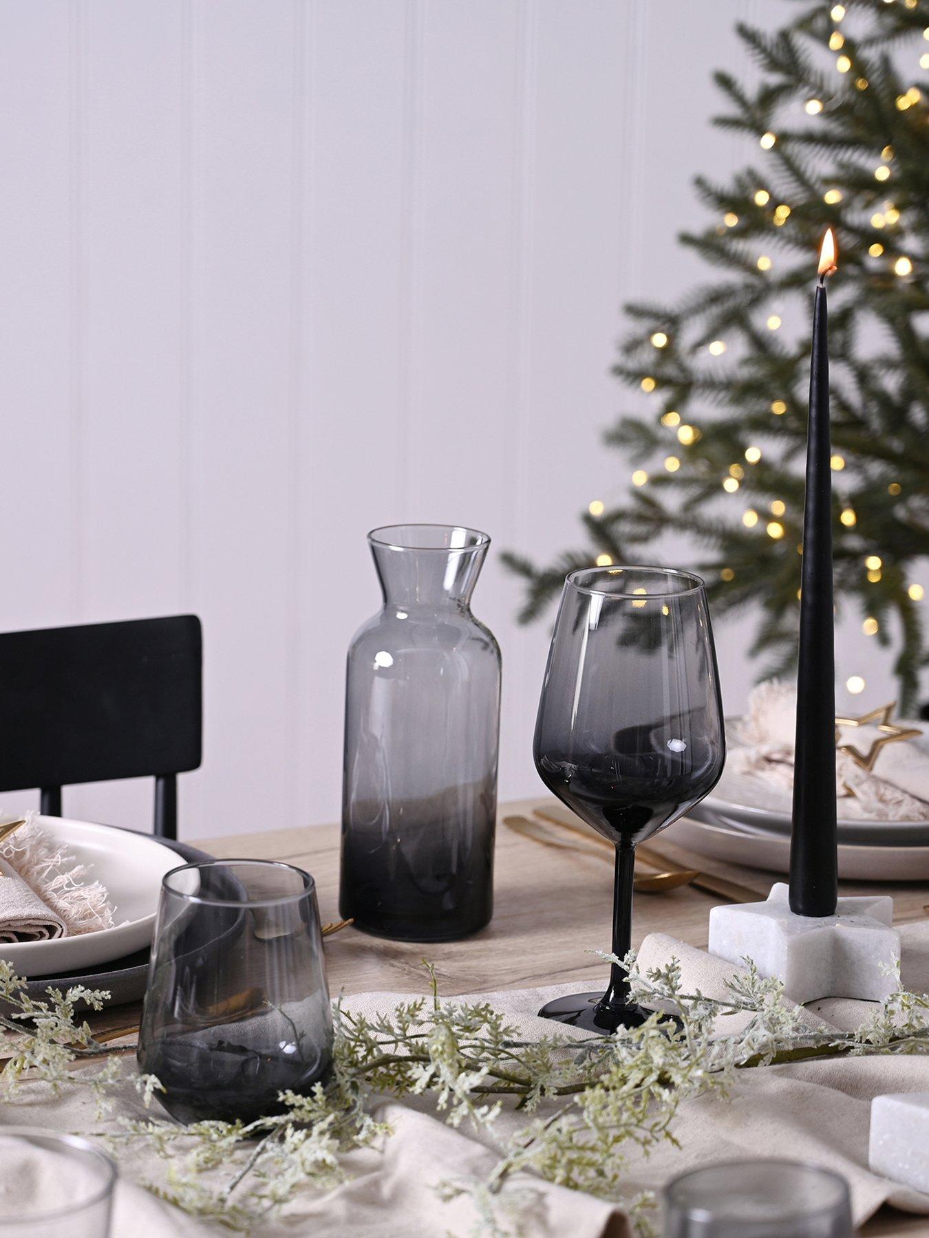 Image 3 of 4 of Hestia Set of 2 Grey Ombre Tumbler Glasses