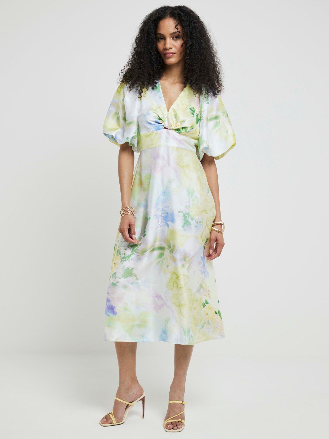 River island mustard dress sales