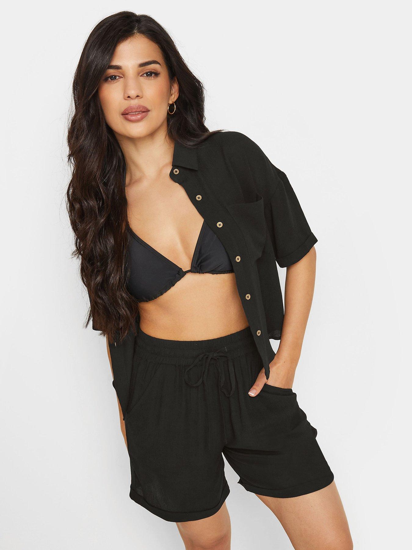 Image of PixieGirl Petite Crinkle Short Black
