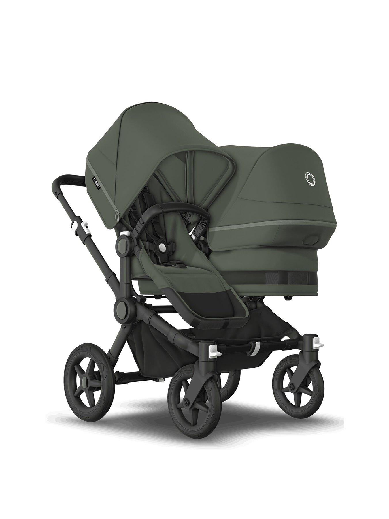 Bugaboo Donkey Duo Complete Pushchair Black/Forest Green