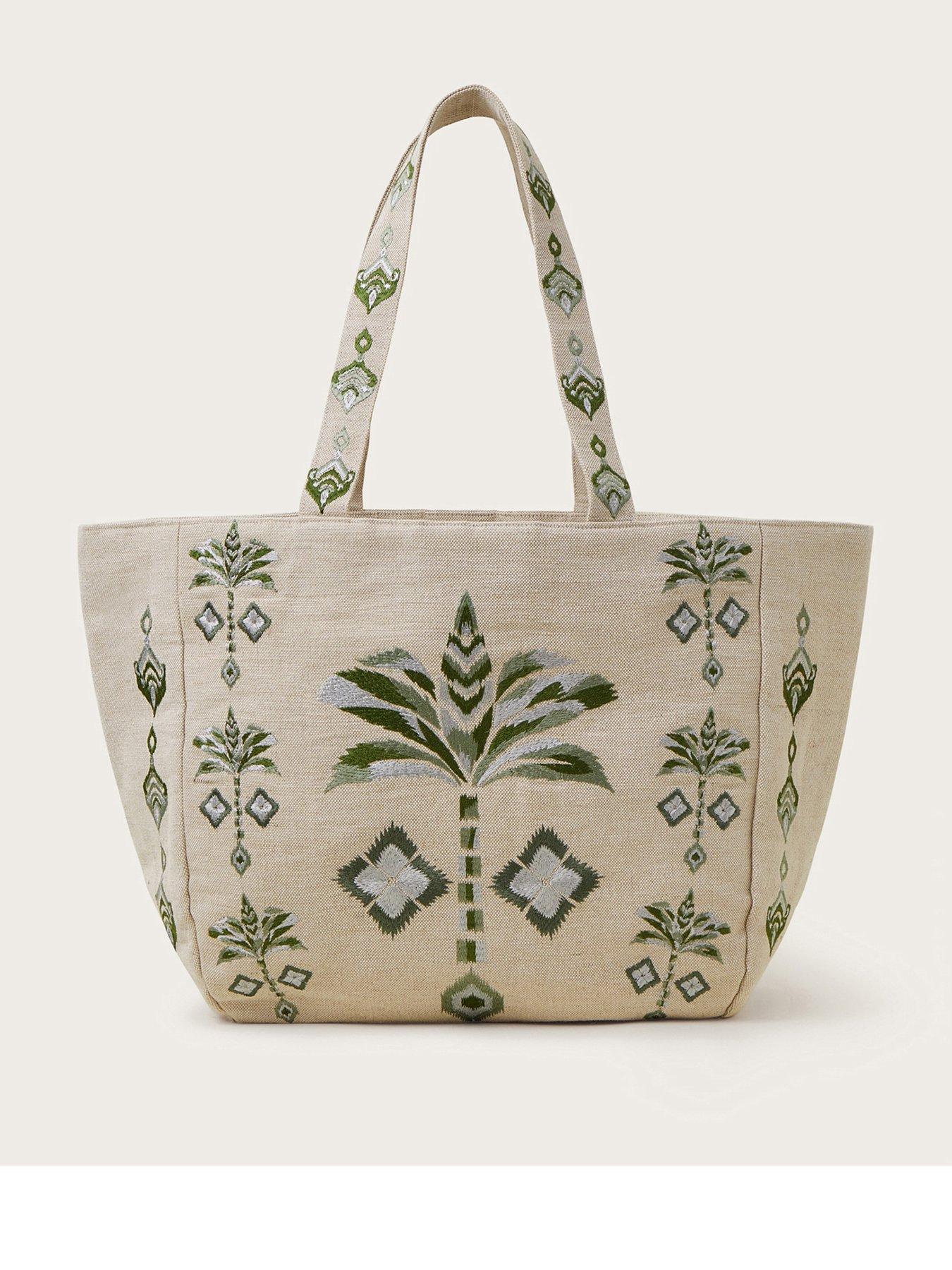 Palm Canvas Tote Bag