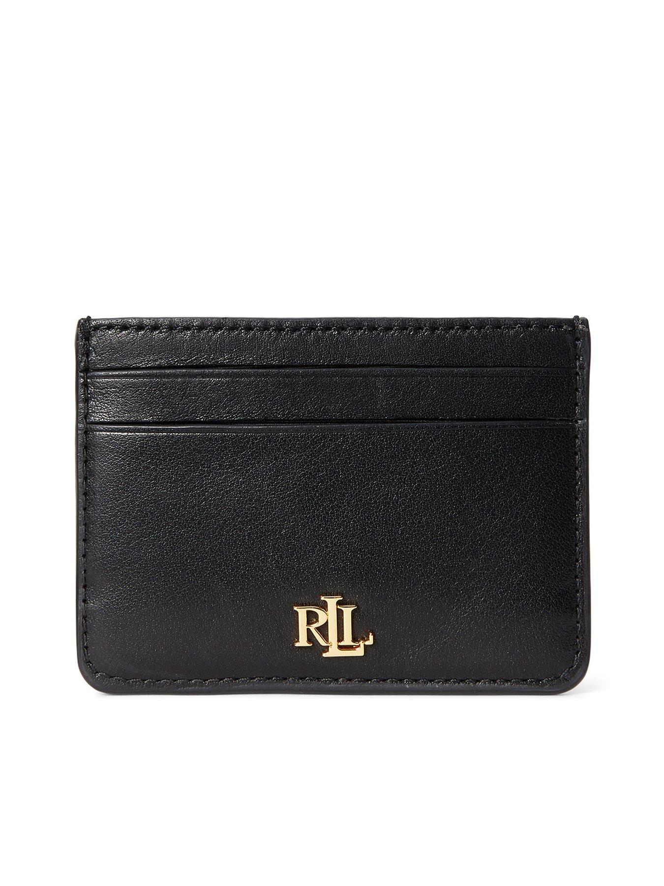 lauren by ralph lauren small card holder - black