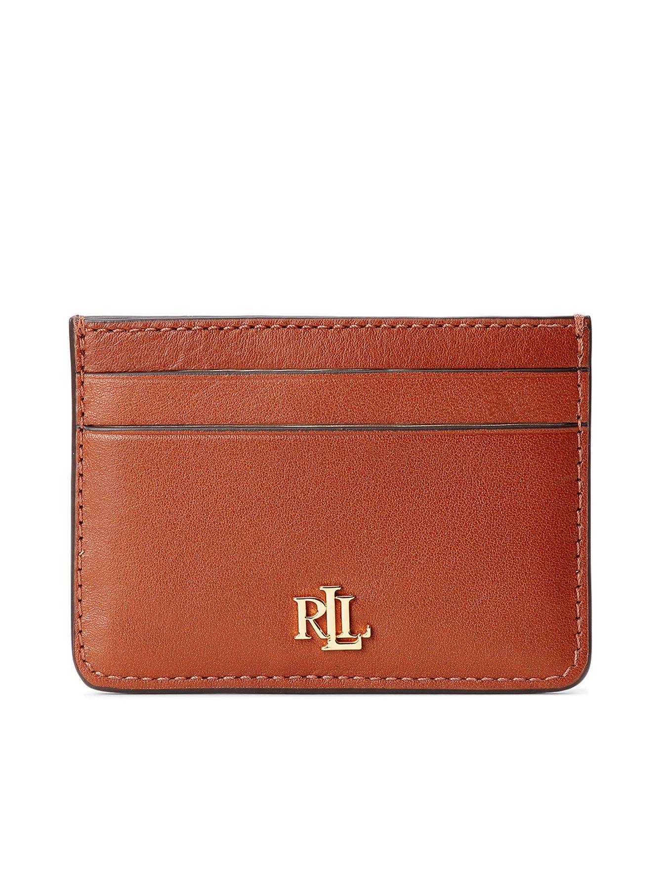 lauren by ralph lauren small card holder - brown
