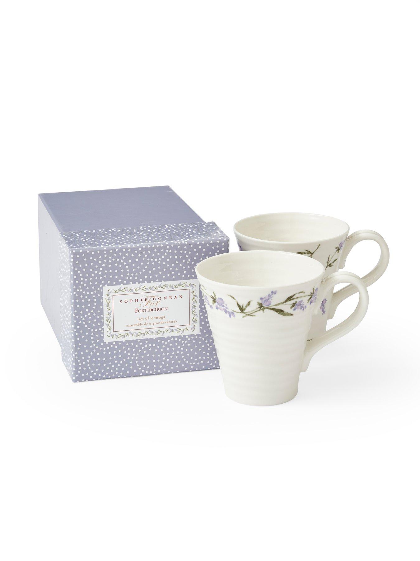 Product photograph of Portmeirion Sophie Conran For Portmeirion Lavandula Mugs Ndash Set Of 2 from very.co.uk