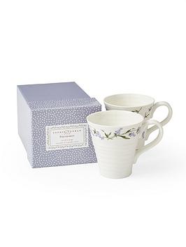 Product photograph of Portmeirion Sophie Conran Lavandula Set Of 2 Mugs from very.co.uk