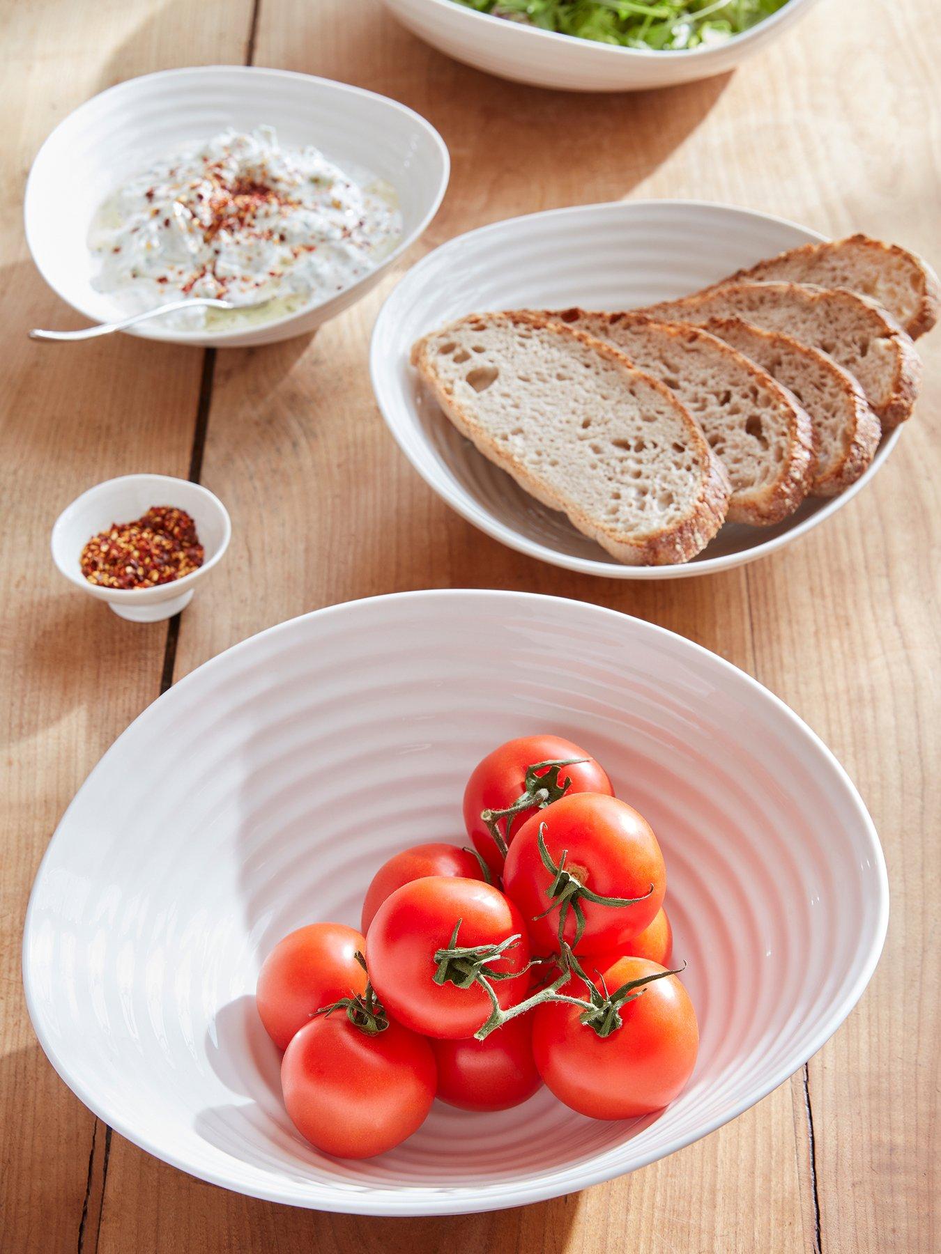Product photograph of Portmeirion Sophie Conran White Large Salad Serving Bowl from very.co.uk
