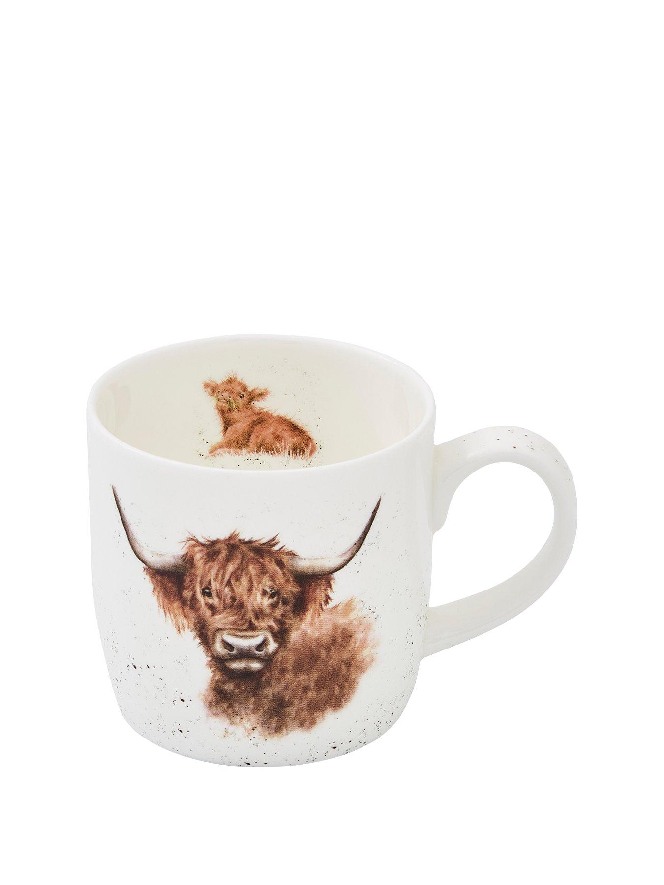 Image 2 of 6 of ROYAL WORCESTER Wrendale Highland Cow Mug