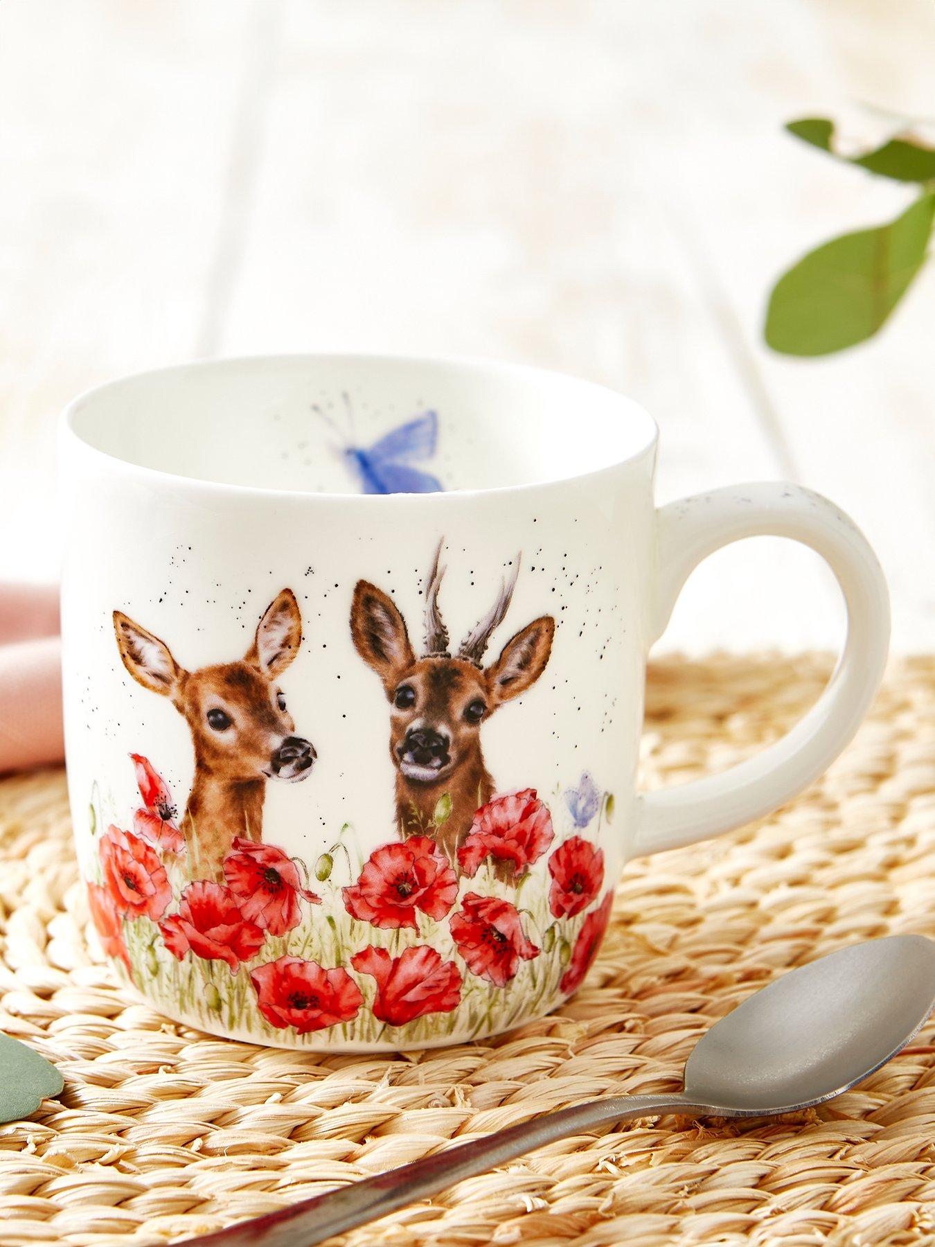 Product photograph of Royal Worcester Wrendale Deer To Me Mug from very.co.uk
