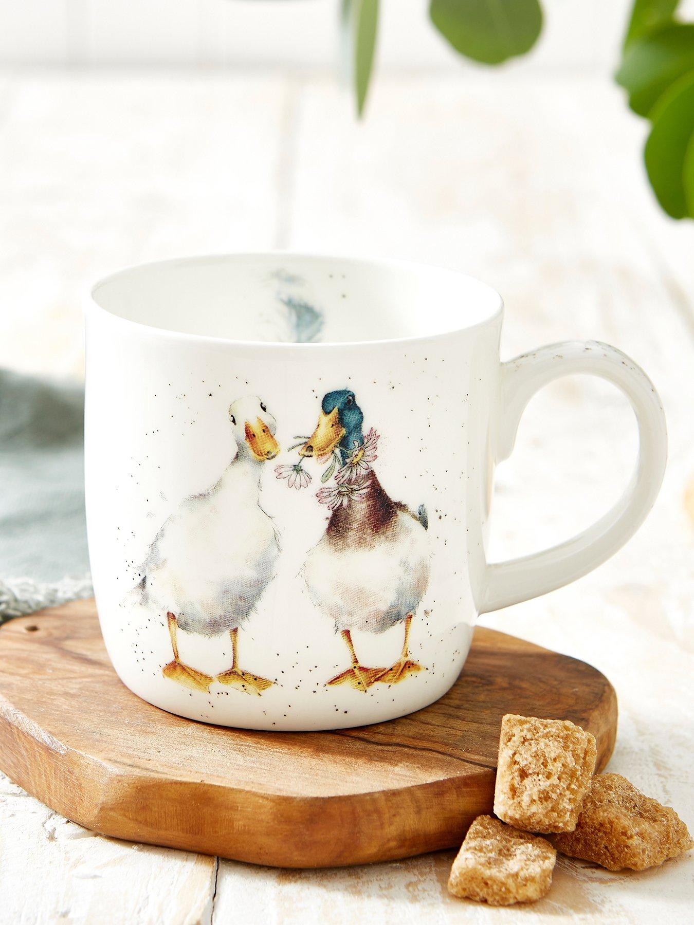 Product photograph of Royal Worcester Wrendale Duck Love Mug from very.co.uk