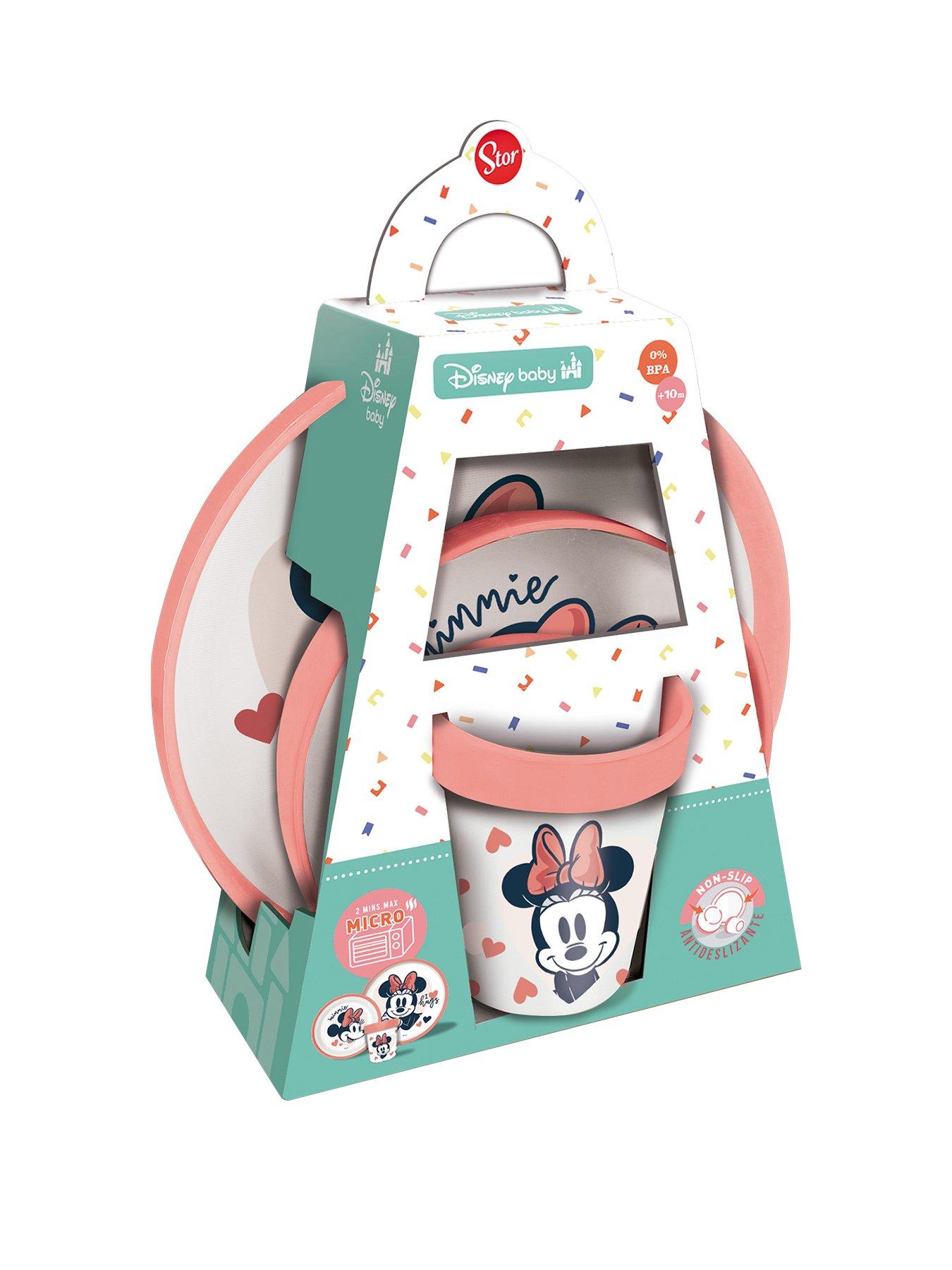 Product photograph of Disney Minnie Mouse Infant 3 Piece Dinner Set from very.co.uk